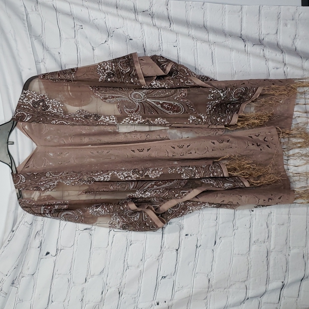 Windsor Open Sheer Cardigan-Kimono S-M